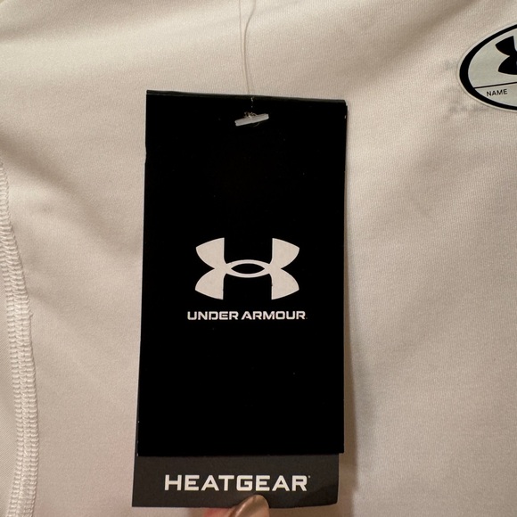 NWT Under Armour Heat Gear White Short Sleeve Shirt - Picture 6 of 7